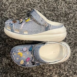 Sza crush denim crocs. Size 8M, 10W